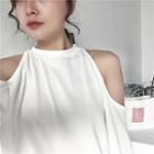 Cold Shoulder Long-sleeve Top