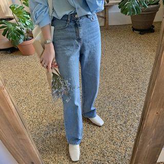 [magic Pants] Semi Wide Jeans