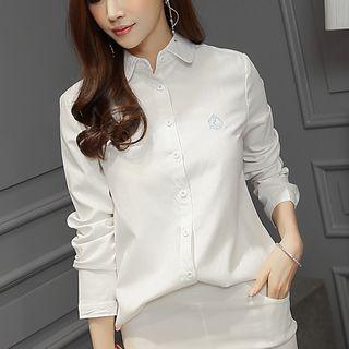 Swan Embroidered Shirt