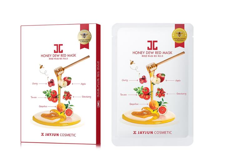 Jayjun - Honey Dew Red Mask 5 Pcs