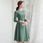 Button-through Flare Dress