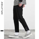 Ring-accent Ripped Casual Pants