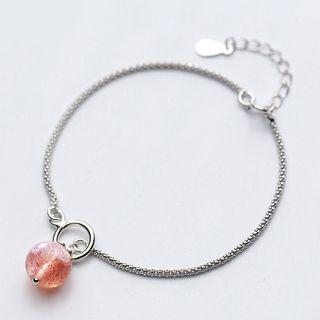Quartz Pendant Bracelet