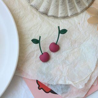 Alloy Cherry Dangle Earring 1 Pair - Earrings - Pink - One Size