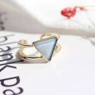 Triangle Open Ring 900 - Gold - One Size