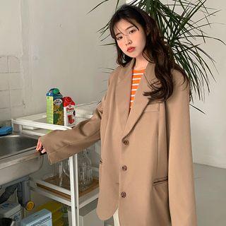 Three-button Boyfriend Blazer