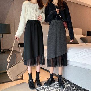 Mesh Panel Skirt