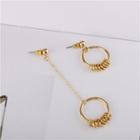 Non-matching Multi-hoop Earrings 1 Pair - As Shown In Figure - One Size