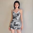 Halter Tie Dye Mini Dress