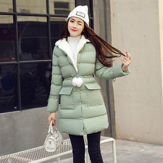 Pompom Padded Coat