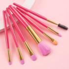 Set Of 7 : Make-up Brush Set Of 7 - 22061006 - Pink - One Size