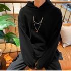 Plain Hoodie With Necklace