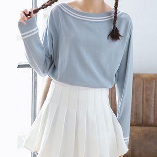 Striped Boatneck Sweater