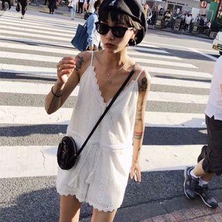Spaghetti-strap Playsuit