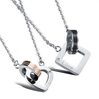 Lettering Metal Necklace