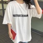 Loose-fit Short Sleeve Lettering T-shirt