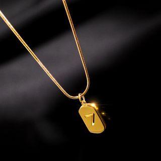 Number Pendant Necklace