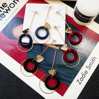 Velvet Circle Drop Earring