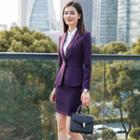 Single Button Blazer / Pencil Skirt / Dress Pants / Set