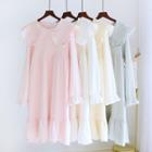 Long-sleeve Peter Pan Collar Sleep Dress