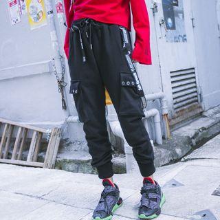 Strap Cargo Jogger Pants