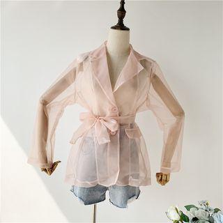 Light Organza Blazer Pink - One Size