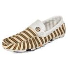 Striped Canvas Loafers