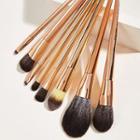 Set Of 8: Makeup Brush 8 Pcs - Rhombus - Rose Gold - One Size