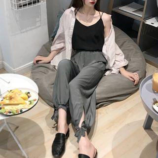 Plain Camisole Top / Plain Jogger Pants