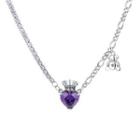 Sterling Silver Cz Necklace 191l - 925 Silver - Silver - One Size