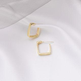 Alloy Square Earring 1 Pair - E2571 - As Shown In Figure - One Size