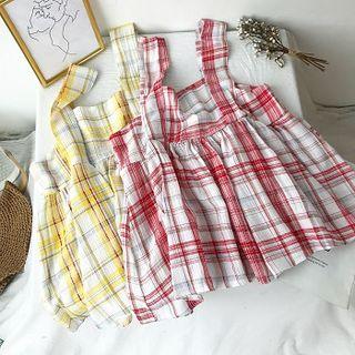Color-block Plaid Camisole Top