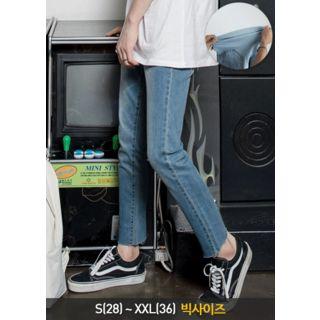 Washed Straight-cut Jeans (5 Colors)