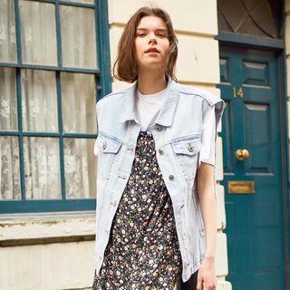 Sleeveless Denim Vest