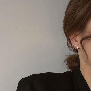 Rhinestone Layered Cuff Earring