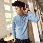 Long-sleeve Union Jack Denim Shirt