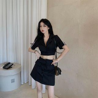 Blazer Short-sleeve Dress