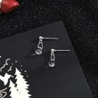 925 Sterling Water Drop Earring 1 Pair - Es710 - Silver - One Size