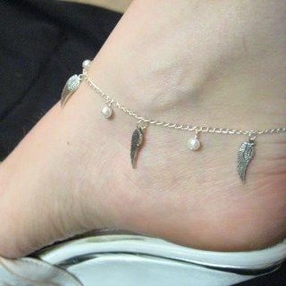 Wing-accent Beaded Anklet