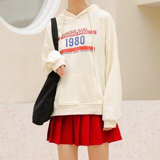 Printed Hoodie Yellow - One Size