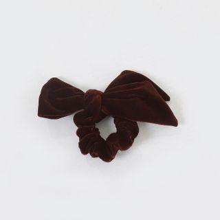 Bow Velvet Scrunchy Hair Tie
