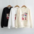 Fleece-lined Printed Sweatshirt