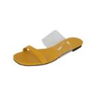 Transparent-strap Slide Sandals