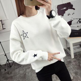 Star Embroidered Sweatshirt