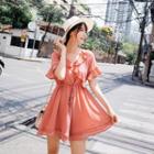 Plain Ruffled Playsuit