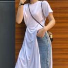 Short-sleeve Split Side T-shirt Dress