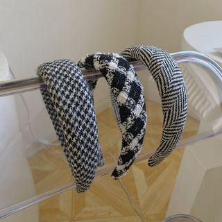 Patterned Tweed Headband