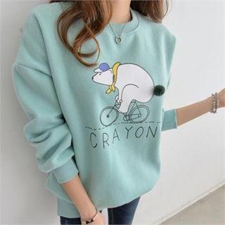 Polar Bear Printed Sweatshirt