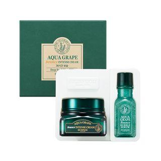 Skinfood - Aqua Grape Bounce Intense Cream Special Set: Cream 63ml + Bubble Serum 30ml 2pcs