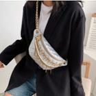 Chain Strap Faux Leather Sling Bag
